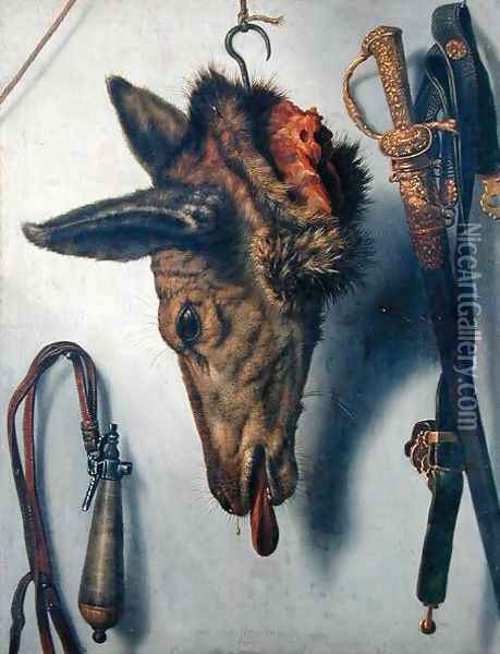 The Kill Oil Painting - Hinrich Stravius