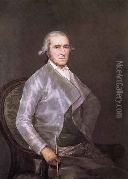 Portrait Of Francisco Bayeu Oil Painting - Francisco De Goya y Lucientes