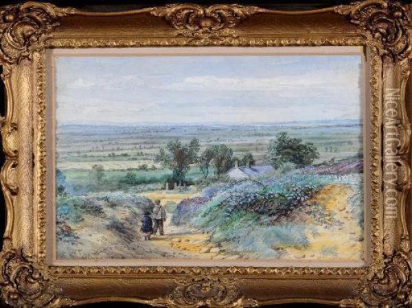 The Chiltern Hills Oil Painting - John MacWhirter