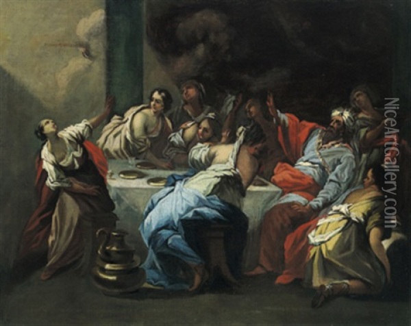 Das Gastmahl Belsazars Oil Painting - Giovanni Battista Ranieri del Pace