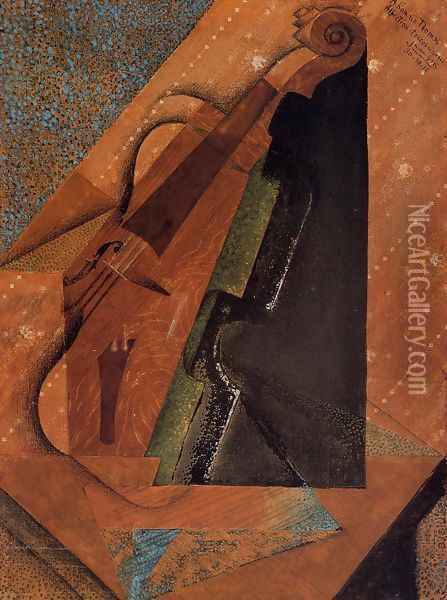 The Violin I Oil Painting - Juan Gris