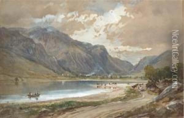View Of Cader Idris Oil Painting - Arthur Perigal