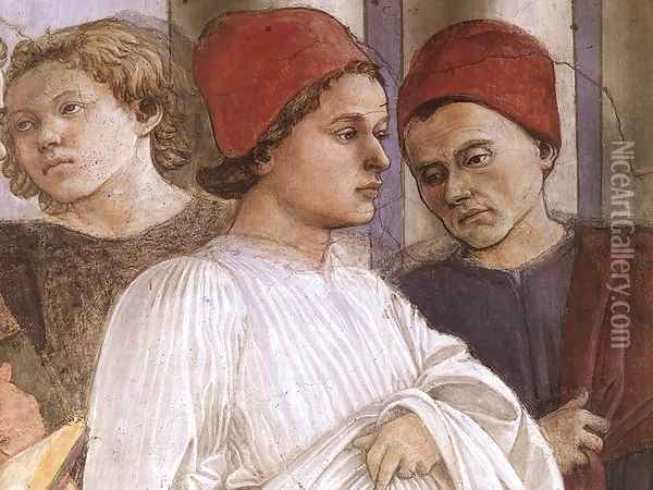 The Funeral of St Stephen (detail) 3 Oil Painting - Filippino Lippi