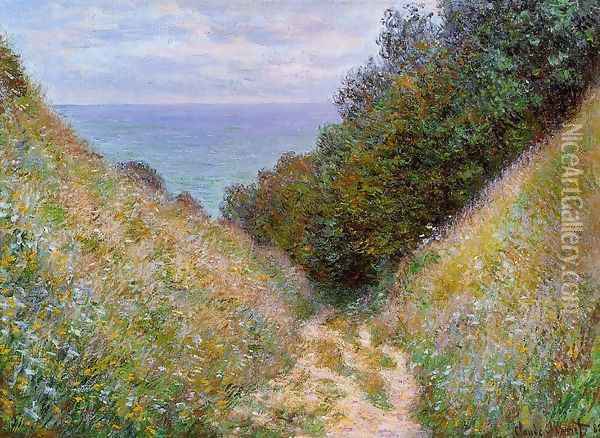 The Path At La Cavee Pourville Oil Painting - Claude Oscar Monet
