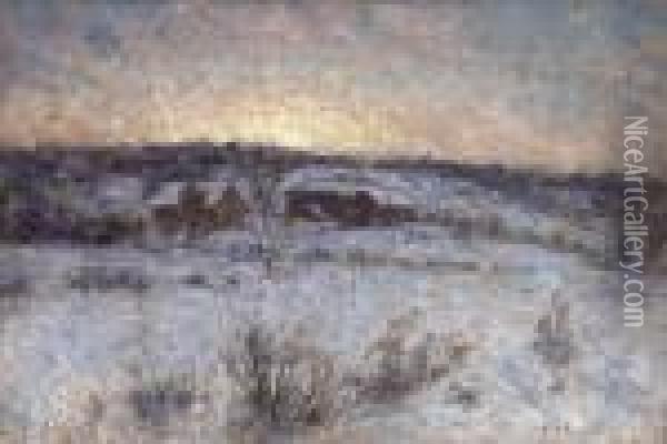 Vinterkvall Oil Painting - Per Ekstrom