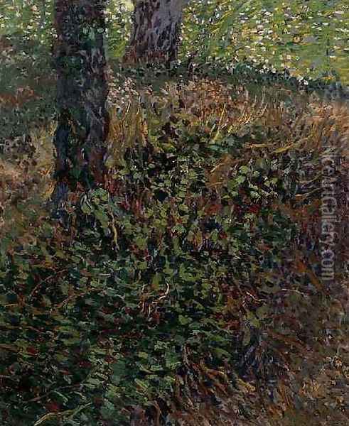 Undergrowth Oil Painting - Vincent Van Gogh