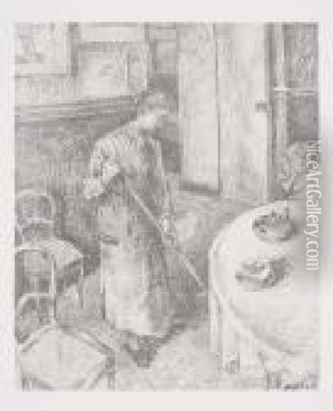 George W. Thornley Oil Painting - Camille Pissarro