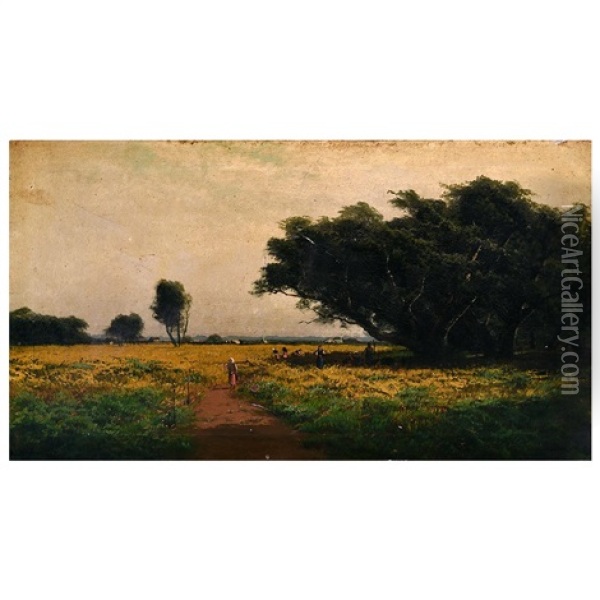California Landscape Oil Painting - Ransom Gillet Holdredge