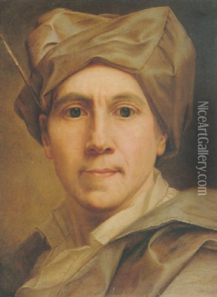 Self-portrait Oil Painting - Christian Seybold