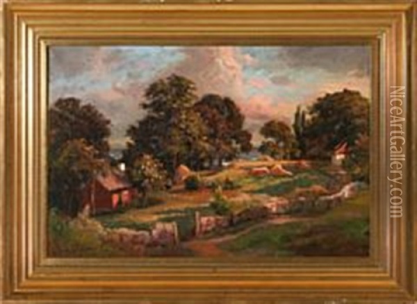 Landscape From Kullen, Sweden Oil Painting - Viggo Pedersen