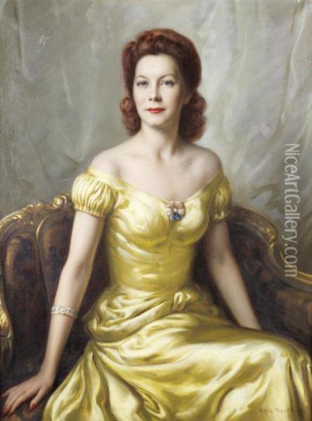 Portrait Of A Lady Oil Painting - Nicholas Basil Haritonoff