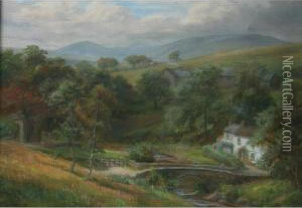 Summer Afternoon Oil Painting - William Lakin Turner