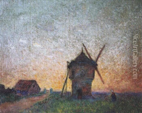 Moulin En Briere Oil Painting - Ferdinand du Puigaudeau