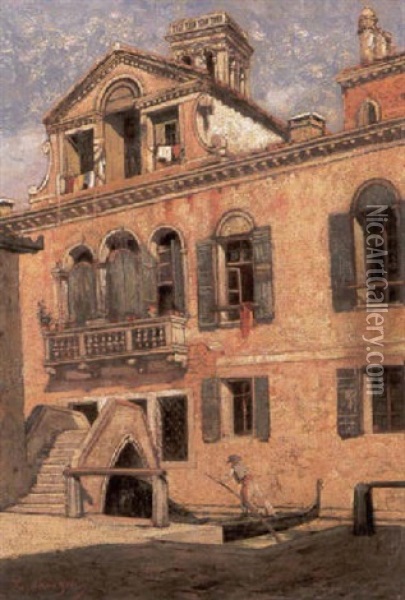 Venezia Oil Painting - Charles Caryl Coleman