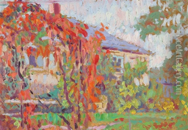 Autumn Oil Painting - Rudolf Junk