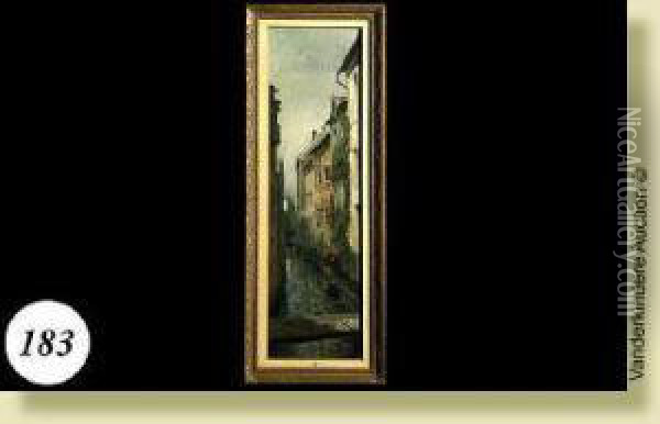 Canal A Venise Oil Painting - Willem Charles L. Delsaux