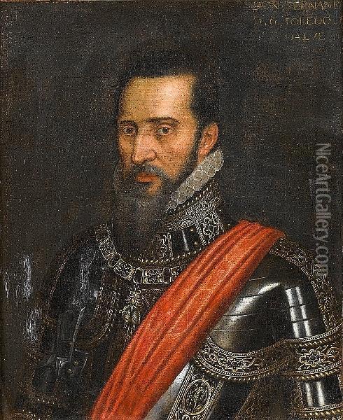 Portrait Of Don Fernando Alvarez De Toledo, Iii Duke Of Alba Oil Painting - Tiziano Vecellio (Titian)