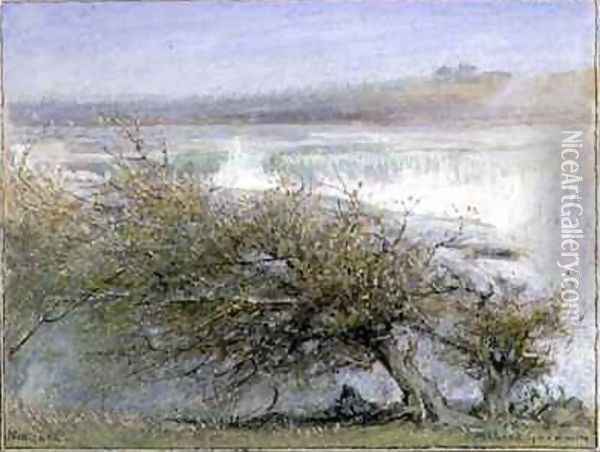 Niagara in Spring Oil Painting - Albert Goodwin