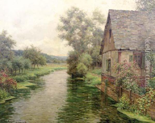 Old House At Bellencombre, Normandy Oil Painting - Louis Aston Knight