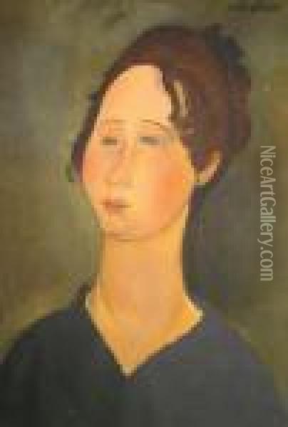 Labourguignonne Oil Painting - Amedeo Modigliani