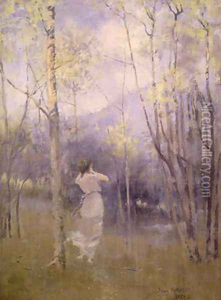 Spring in Moniaive, 1889 Oil Painting - James Paterson