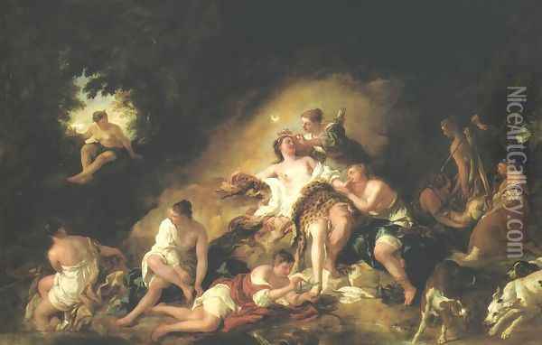 Diana at Rest Oil Painting - Jean Francois de Troy