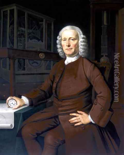 John Harrison 1693-1776 Oil Painting - Thomas King