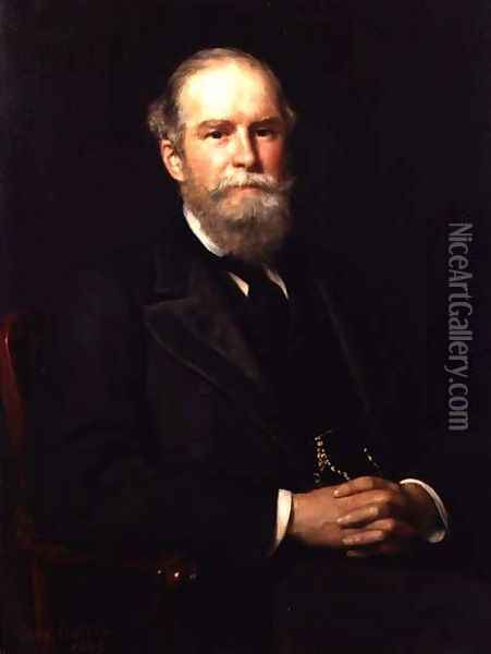 Portrait of Sir John Lubbock (1834-1913), 1st Baron Avebury Oil Painting - John Maler Collier