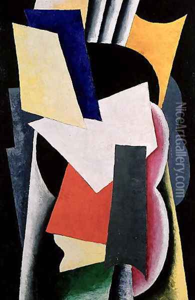 Untitled, 1916 Oil Painting - Lyubov Popova