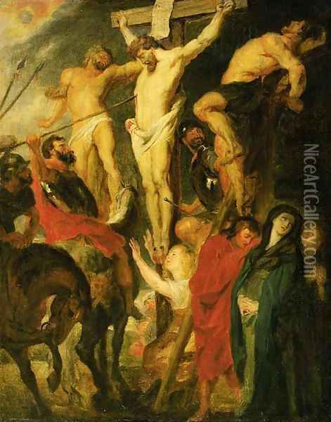 The Crucifixion 3 Oil Painting - Sir Peter Paul Rubens