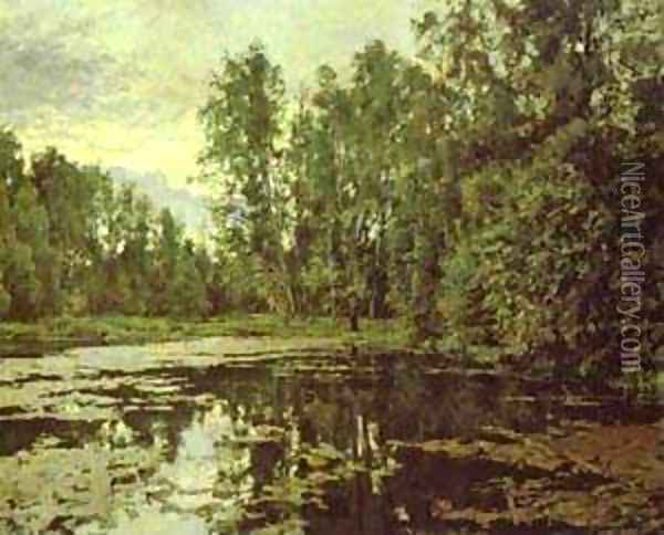 The Overgrown Pond Domotcanovo 1888 Oil Painting - Valentin Aleksandrovich Serov