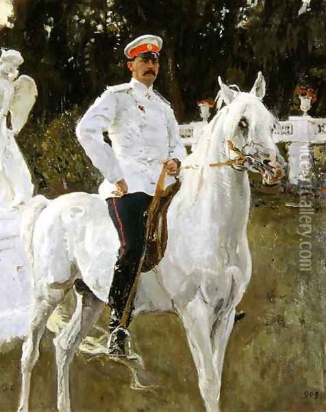 Portrait of Prince Felix Yussupov (1887-1967) 1903 Oil Painting - Valentin Aleksandrovich Serov