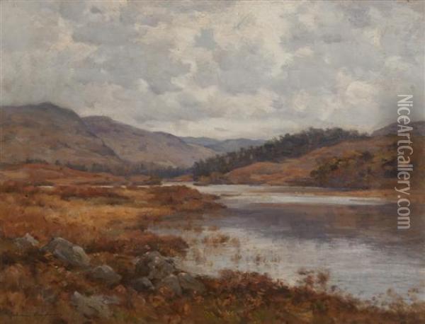 Highland River Oil Painting - Joseph Henderson