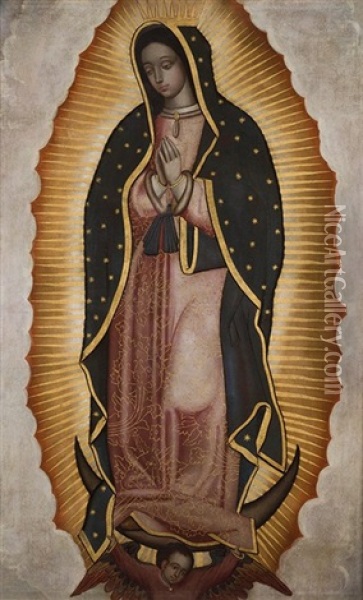 Virgen De Guadalupe Oil Painting - Juan de Correa