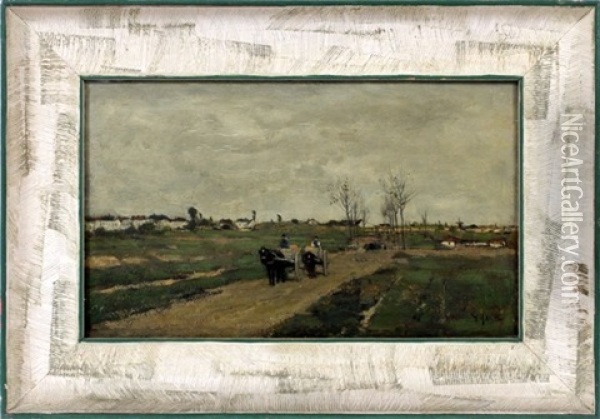 A Road Near Brussels Oil Painting - Anton Mauve