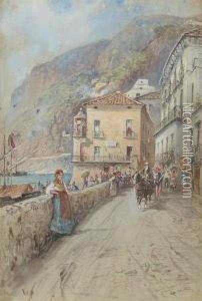 Hotel Dei Cappuccini, Amalfi Oil Painting - Francesco, Lord Mancini