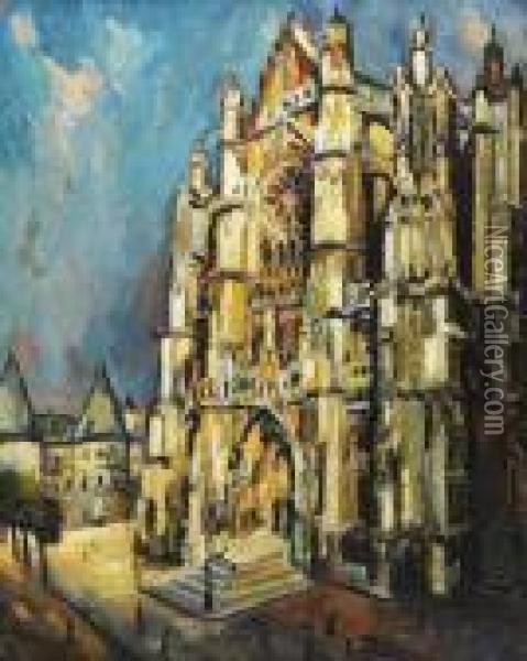 La Cathedrale Oil Painting - Pierre Dumont