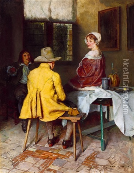 Idyllic Scene Oil Painting - Claus Meyer