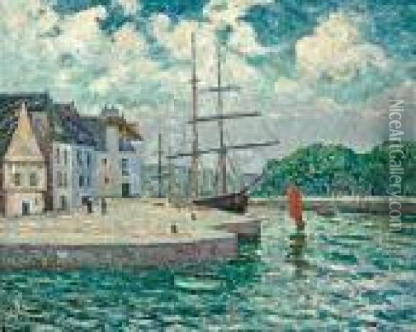 Le Port D'auray Oil Painting - Maxime Maufra