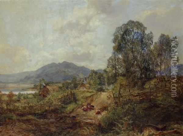 A Peak Of Ben Venue, Springtime Oil Painting - Alexander Fraser the Younger