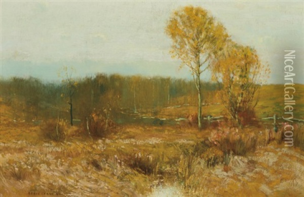 Russet Fields Oil Painting - Bruce Crane