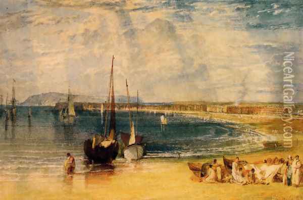 Weymouth Dorsetshire Oil Painting - Joseph Mallord William Turner