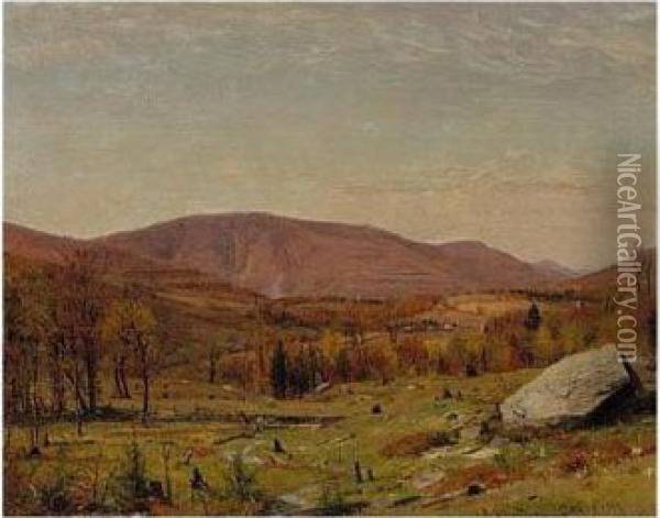 Autumn, Hunter Mountain Oil Painting - Thomas Worthington Whittredge