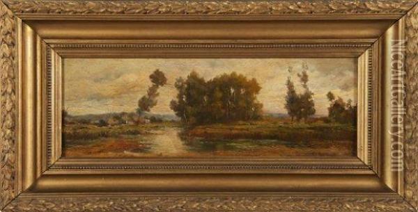 Paysage En Provence Oil Painting - Marius Engaliere