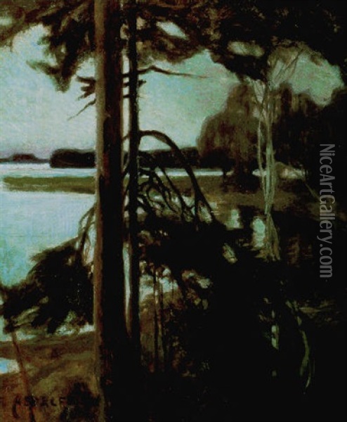 Sommarnatt Oil Painting - Albert Edelfelt