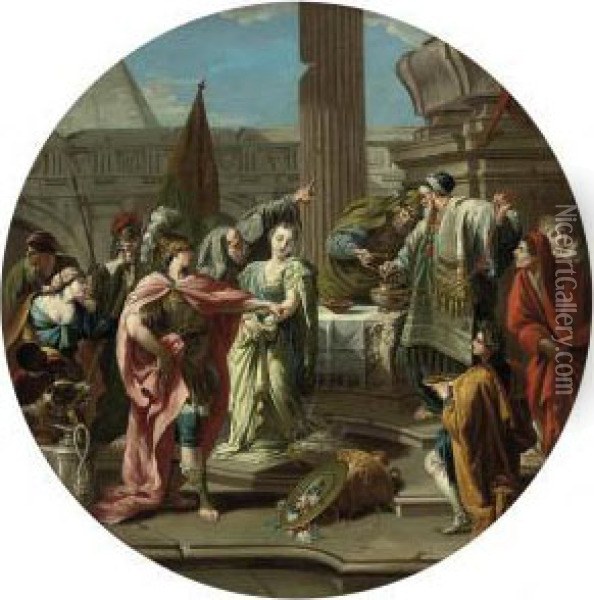 The Sacrifice Of Polyxena Oil Painting - Sebastiano Ricci