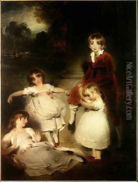 The Children of John Angerstein 1735-1823 Oil Painting - Sir Thomas Lawrence