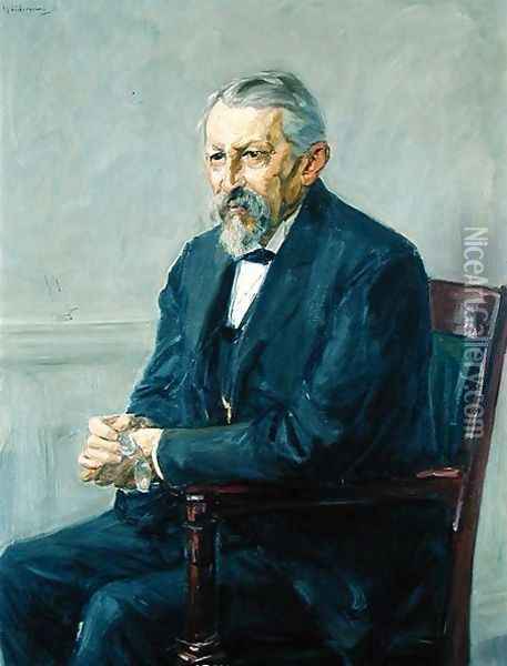 The Natural Scientist, Hermann Strebel (1834-1914) 1905 Oil Painting - Max Liebermann