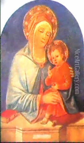 Madonna Col Bambino Oil Painting - Jacopo Bellini