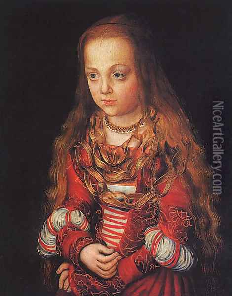 A Princess Of Saxony 1517 Oil Painting - Lucas The Elder Cranach
